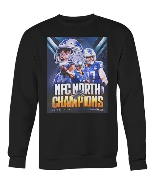 Detroit Lions NFC North Division Champions T-Shirt