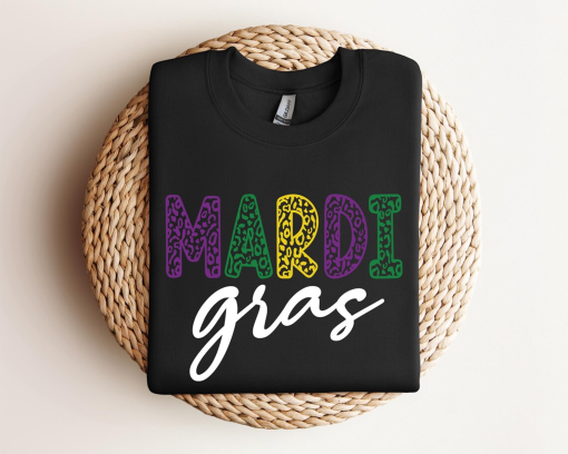 Mardi Gras Sweatshirt, Women Mardi Gras Carnival Shirt, Vintage Mardi Gras Costume, Mardi Gras Party Sweater, Fat Tuesday Gift