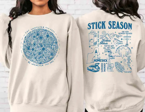 Vintage Stick Season 2023 Sweatshirt, Noah Kahan Stick Season Sweatshirt, 2 SIDES Noah Kahan Shirt, Country Music Shirt, Noah Kahan Tour