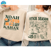 Vintage Stick Season 2023 Sweatshirt, Noah Kahan Stick Season Sweatshirt, 2 SIDES Noah Kahan Shirt, Country Music Shirt, Noah Kahan Tour