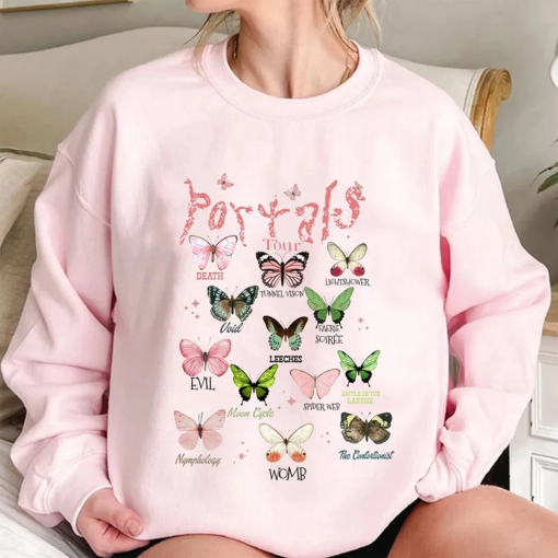 Retro Portals Tour 2023 Shirt, Melanie Martinez Tour Sweatshirt, Melanie Merch, Butterflies Full Albums Shirt, Christmas Gift for Music Fan