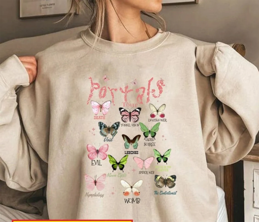 Retro Portals Tour 2023 Shirt, Melanie Martinez Tour Sweatshirt, Melanie Merch, Butterflies Full Albums Shirt, Christmas Gift for Music Fan