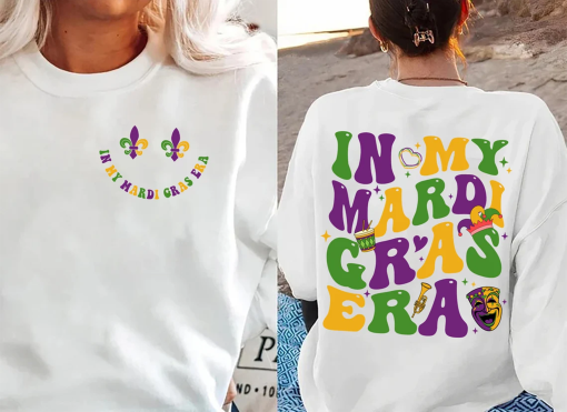 In My Mardi Gras Era Sweatshirt, Mardi Gras Carnival Shirt, Mardi Gras Shirt, Mardi Gras Celebration Sweater, Purple Green Gold Mardi Gras