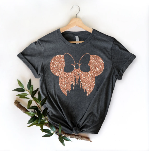 Disney Family Shirt,Disney Shirt for Women,Disney Ear Shirt,Disney Mickey Silhouette Shirt,Tshirt for Kids.Disney Glitter Minnie Shirt