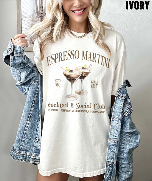 Espresso Martini Sweatshirt, Cocktail & Social Espresso Martini Club Shirt, Signature Cocktail Shirt, Funny Drinking Shirt, Martini Lover