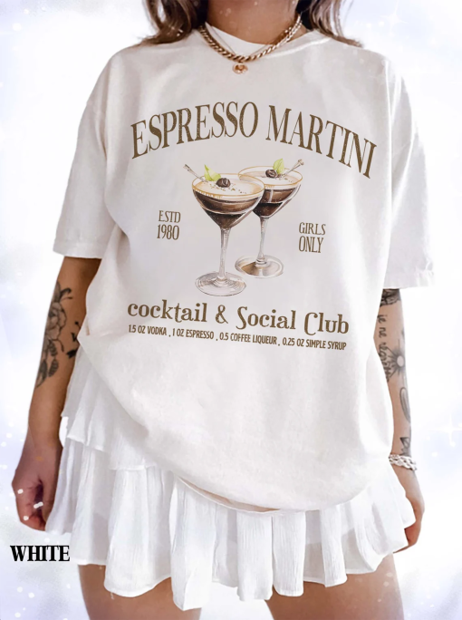 Espresso Martini Sweatshirt, Cocktail & Social Espresso Martini Club Shirt, Signature Cocktail Shirt, Funny Drinking Shirt, Martini Lover