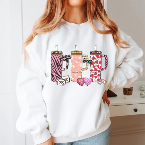 Stanley Cup Valentine’s Sweatshirt Stanley Cup Shirt Valentine’s Gift Wife Galentine’s Gift Sweatshirt For Friend Stanley Cup Lover Gift