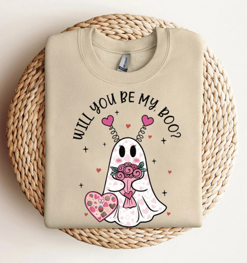 Be My Boo Png, Valentines Ghost Png, Will you be My Boo, Pastel Valentines Day, Valentines Day Sublimation, Girl Ghost Png, Valentines Png