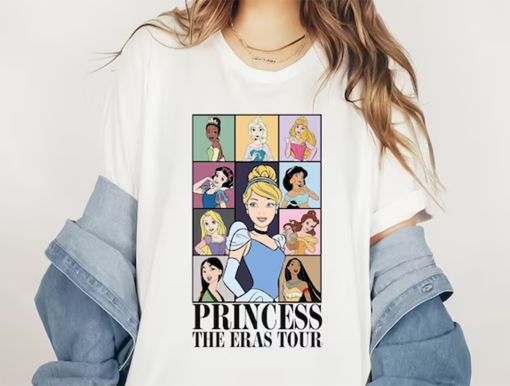 Princess Eras Tour T-Shirt, Eras shirt, Disneyland shirt, Disneyworld shirt, disney princess