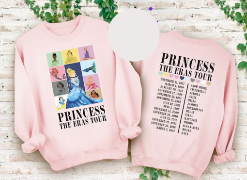 Disney Princess Tour, Princess Eras Tour Shirt, Disney Princess Characters Shirt, Disney Girl Trip Shirt, Disneyworld Shirt, Eras Tour Shirt