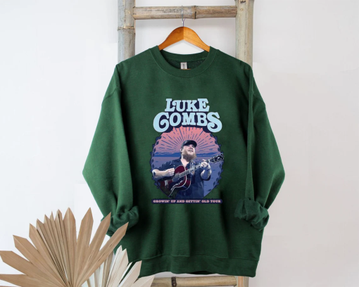 Luke Combs T-Shirt, Country Music Classic Hoodie, Luke Combs 2024 Tour Growing Up and Getting Old Hoodie, Country Music Shirt Sweatshirt