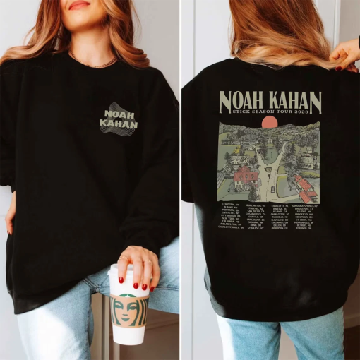 Vintage Stick Season 2023 Sweatshirt, 2 SIDES Noah Kahan Shirt, Country Music Shirt, Noah Kahan Tour, Noah Kahan Stick Season Sweatshirt