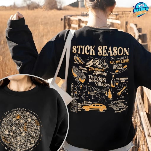 Vintage Stick Season 2023 Sweatshirt, Noah Kahan Hoodie, Noah Kahan Merch, Noah Kahan Stick Season Orange Juice Wherever You Are T-shirt