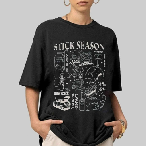 Noah Kahan Stick Season Tour 2023 Shirt, Folk Pop Concert Unisex Tee, Music Lover Sweatshirt, Gift For Fan