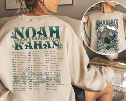 Vintage Stick Season 2023 Sweatshirt, 2 SIDES Noah Kahan Shirt, Country Music Shirt, Noah Kahan Tour, Noah Kahan Stick Season Sweatshirt