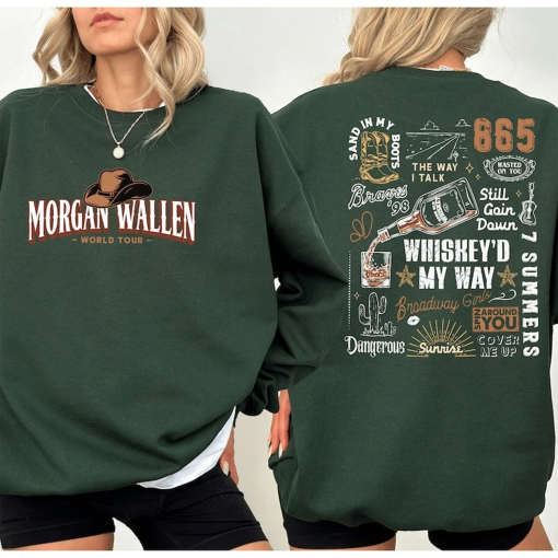 Morgan Wallen merch , Wallen Sweatshirt , Wallen Tour Sweatshirt , Concert Sweatshirt , Country Music Sweatshirt , Wallen Concert Tee