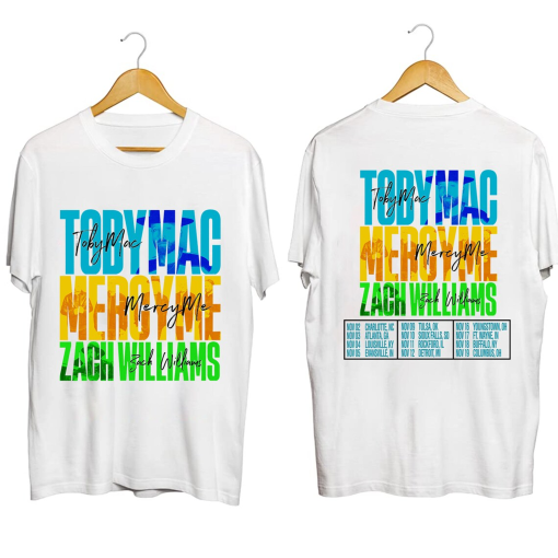 TobyMac, MercyMe and Zach Williams 2023 Tour Shirt, MercyMe, TobyMac, Zach Williams Fan Shirt