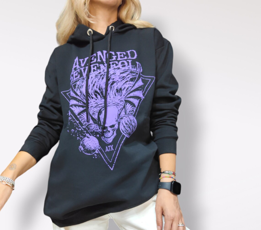 Avenged Sevenfold Unisex Pullover Hoodie Logo A7X’s Hard Rock Heavy Metal Retro Sweater Grunge Clothing,Y2K Clothing,Alt clothing