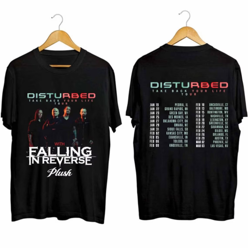 Disturbed 2024 Tour Shirt, Disturbed Band Fan Shirt, Disturbed 2024 Concert Shirt, Disturbed Shirt, Sweatshirt, Hoodie all size, Color