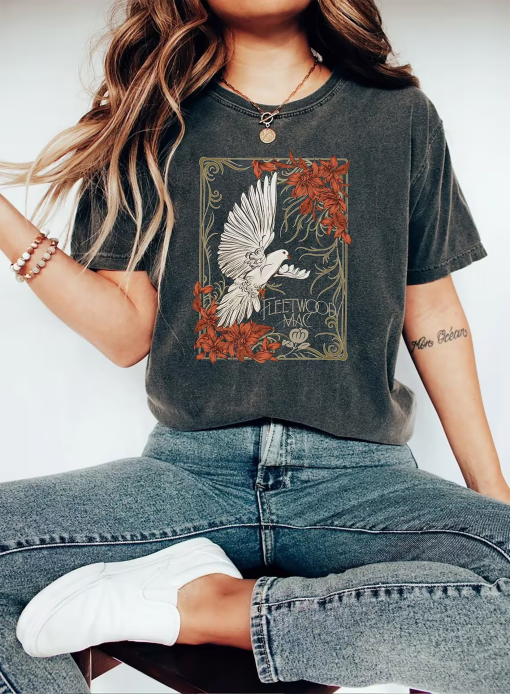 Comfort Colors®Fleetwood Mac Dove Tee, Vintage Fleetwood Mac Band Shirt, Stevie Nicks Sisters of the Moon Shirt, Fleetwood Mac Tour 2023 Tee