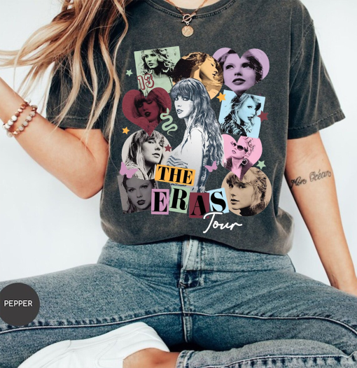 Vintage TS The Eras Tour Shirt, Eras Tour 2023 T-Shirt, Taylor Swift Eras Tour 2023 Shirt, The Eras 2023 Swiftie Shirt