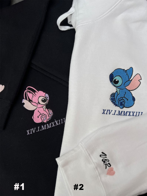 Couple Embroider sweatshirt / Special Date sweatshirt / Friend sweatshirt or hoodie / Valentines day hoodies / Anniversary hoodies