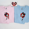 Cute Dog Valentine’s Day Embroidered Sweatshirts, Couple Sweatshirts, Best Valentine’s Gifts