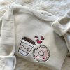 Cute Dog Valentine’s Day Embroidered Sweatshirts, Couple Sweatshirts, Best Valentine’s Gifts