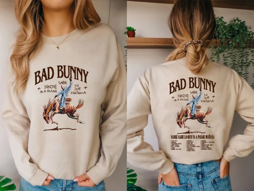 Nadie Sabe lo que va pasar manana Shirt, Benito Sweatshirt, Gift For Fan, Bunny Sweater, Concert Sweatshirt, Vintage Monaco Sweatshirt