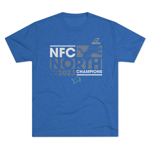 Men’s Detroit Lions 2023 NFC North Division Champions Conquer T-Shirt