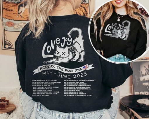 Lovejoy Tour 2023 Music Shirt, Lovejoy Tour Concert 2023 shirt, 2 Side Across The Pond Tour 2023 Sweatshirt