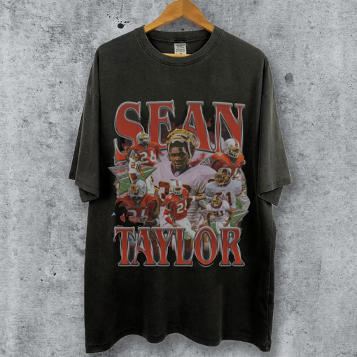 Vintage 90s Graphic Style Sean Taylor T-Shirt, Sean Taylor Vintage Oversized Tee, American Football Gift For Women and Man Unisex T-Shirt