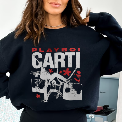 Playboi Carti Unisex Hoodie – Whole Lotta Red Album Sweatshirt – Rapper Graphic Shirt – Artist Poster For Gift