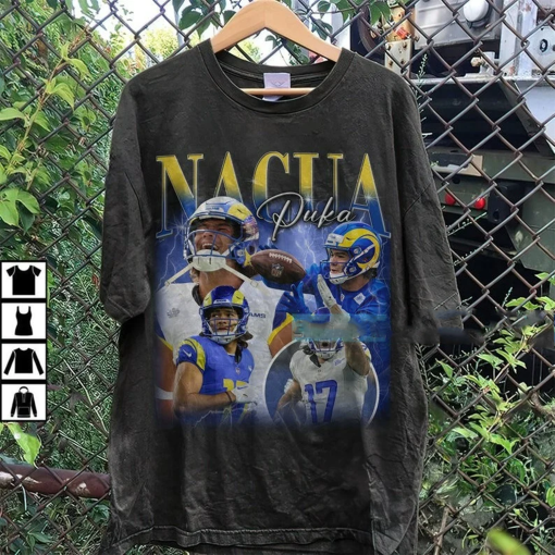 Vintage Puka Nacua Shirt, Sweatshirt, Hoodie, Football shirt, Classic 90s Graphic Tee, Unisex, Vintage Bootleg, Oversized Tshirt