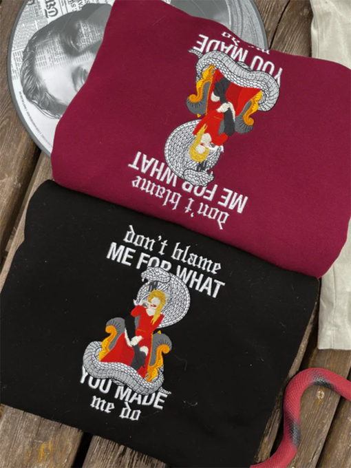 dont blame me x lwymmd taylor swift eras tour embroidered sweatshirt or t-shirt reputation merch taylor swift