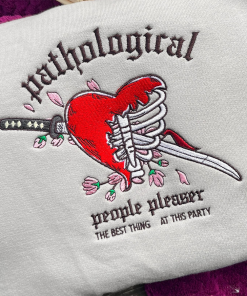 Pathological People Pleaser Taylor Swift Embroidered Sweatshirt