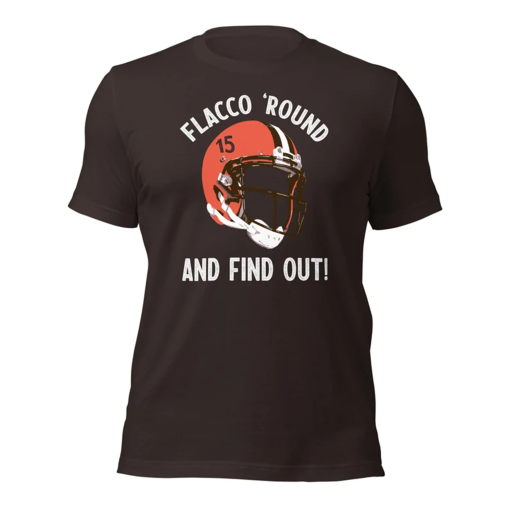 Flacco Round and Find Out Cleveland Browns Dark t-shirt