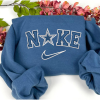 Carolina panthers embroidered hoodie nfl embroidered sweatshirt nfl embroidered football