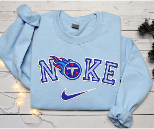 Tennessee titans embroidered hoodie nfl embroidered sweatshirt nfl embroidered football