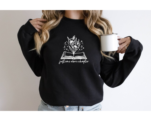 One More Chapter Sweatshirt, Book Lover Crewneck, Book Nerd Gift, Librarian Shirt, Read Shirt, Reading Sweatshirt, Readers Are Leaders