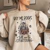 Edgar Allan Poe, Fairycore Night Garden Sweatshirt, Book Lover, Haunting Gothic Botanical Gift, Light, Dark Academia, Literature Sweater