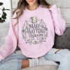 Edgar Allan Poe, Fairycore Night Garden Sweatshirt, Book Lover, Haunting Gothic Botanical Gift, Light, Dark Academia, Literature Sweater