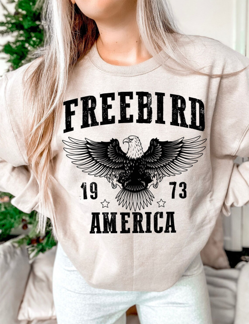 free bird america svg, eagle svg, rock & roll tshirt designs, classic southern rock band cut files, cricut / silhouette cutting files