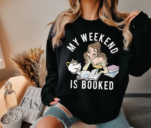 My Weekend Is Booked Shirt, Princess Belle’s Book Shop Tee, Librarian Shirt, Bookworm Shirt, Librarian Gifts, Reading Book Lover Shirt