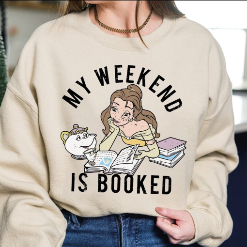 My Weekend Is Booked Shirt, Princess Belle’s Book Shop Tee, Librarian Shirt, Bookworm Shirt, Librarian Gifts, Reading Book Lover Shirt