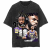 Kobe Mamba LA Lakers Heavyweight Tee – Vintage 90s Basketball Bootleg Style T-Shirt, Retro Basketball Shirt, Oversized Shirt