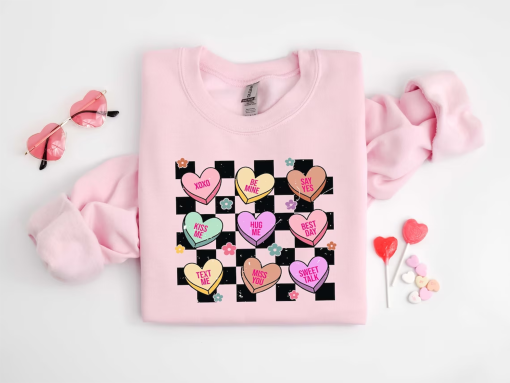 Be Mine Sweatshirt, Conversation Hearts Shirt, XOXO Sweatshirt, Valentines Day Shirt, Couple Shirt, Gift For Her, Gift For Valentine