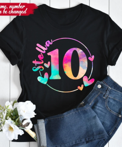 Personalized Birthday Girl Shirt, Custom Kids Name…