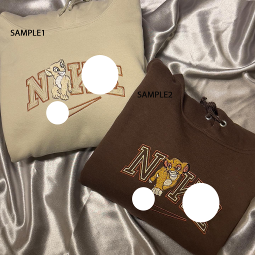 Si.m.b..a And N.a.l..a The L.i.on King Embroidered Sweatshirts, Anniversary Gift, Couple Tshirt, Hoodie, Valentine Gift