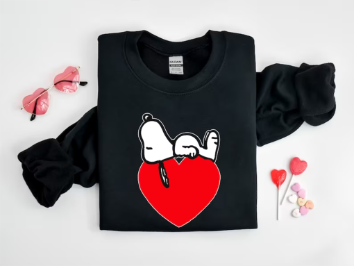 Snoopy Valentine Shirt, Cute Valentine Sweatshirt, Snoopy Valentine’s Day Love Hearts Shirt, Snoopy Shirt, Snoopy Love Shirt, Couple Shirt